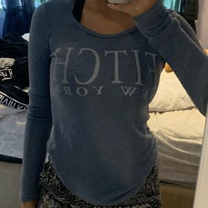 Abercrombie and Fitch blue long sleeve